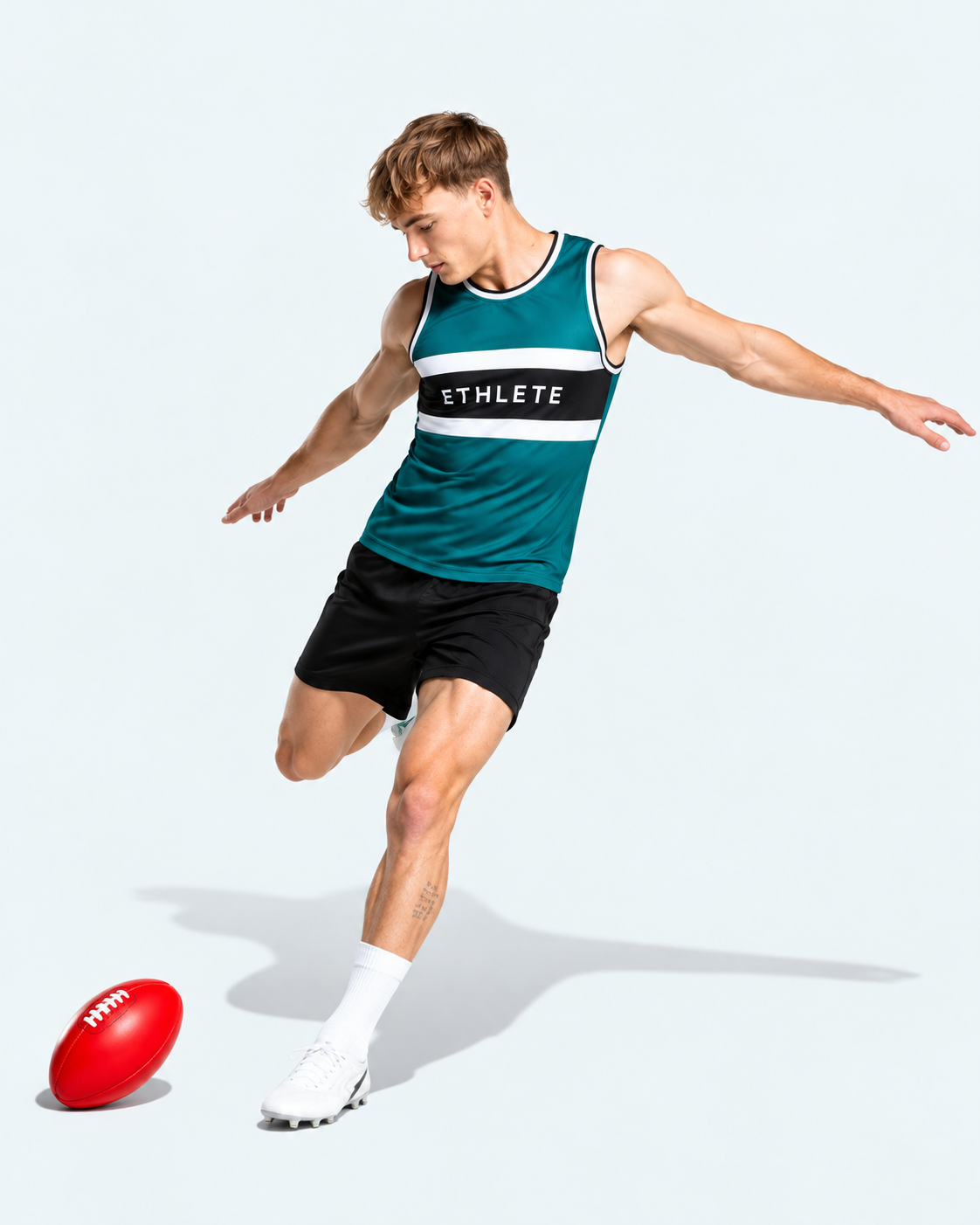 ETHLETE Teal & Black Australian Football Kit alternate view