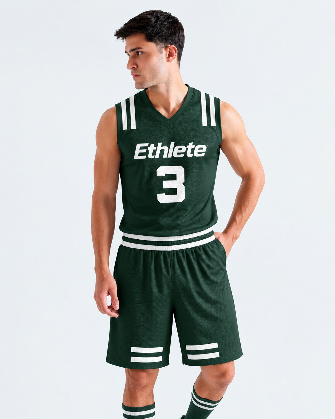 Ethlete Forest Green Basketball kit